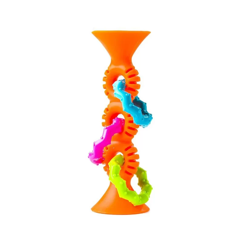 Mordedor y Sonajero PipSquigz Naranjo | FATBRAIN TOYS